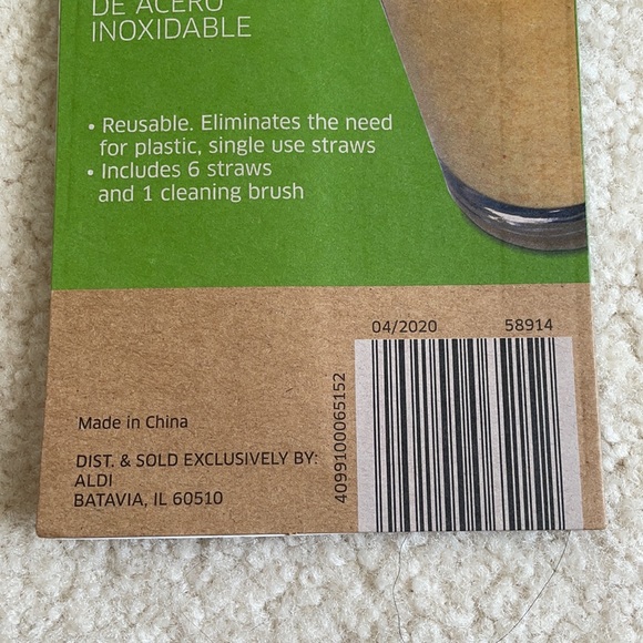 Stainless Steel Straw Set- New in Package! - Picture 7 of 7